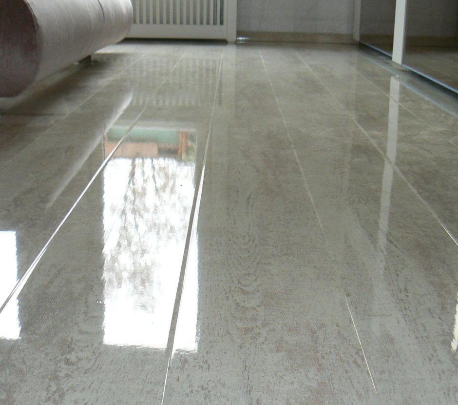 Ламинат HDM Elesgo Superglanz белый