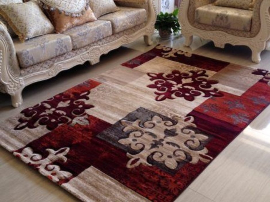 Турецкие ковры в интерьере гостиной