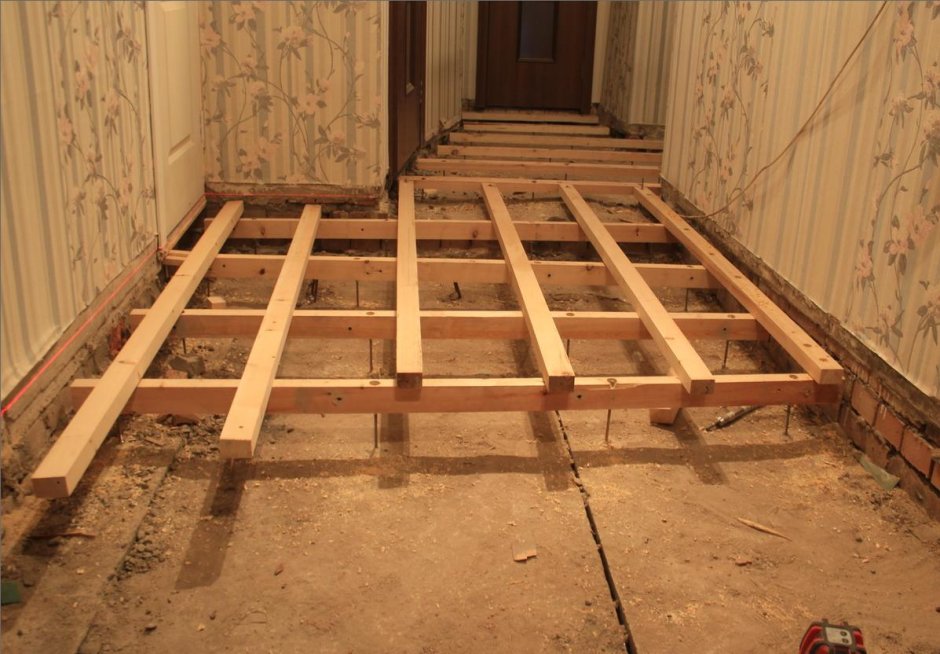 Пирог деревянного перекрытия первого этажа