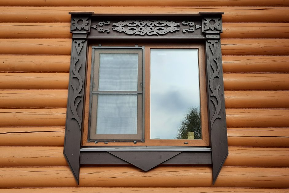 Обналичники на окна русская изба