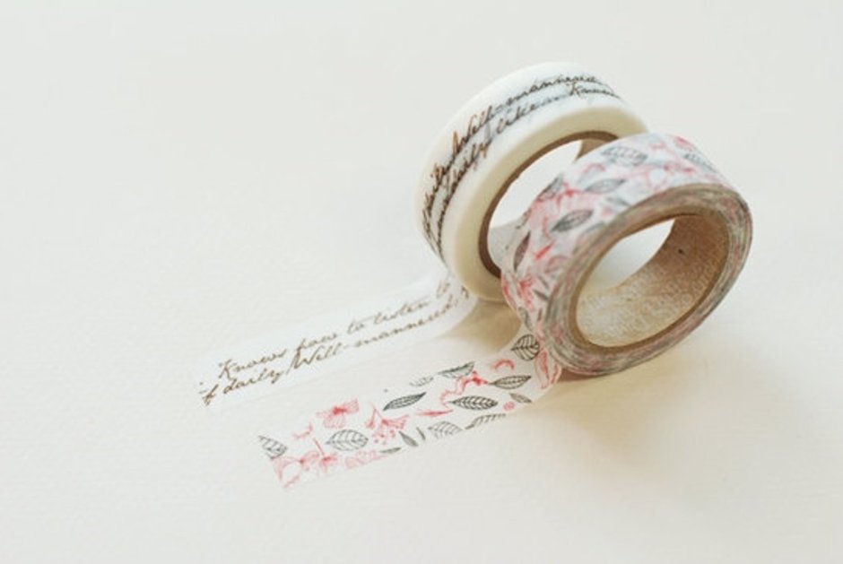 Бумажный скотч для скрапбукинга персик