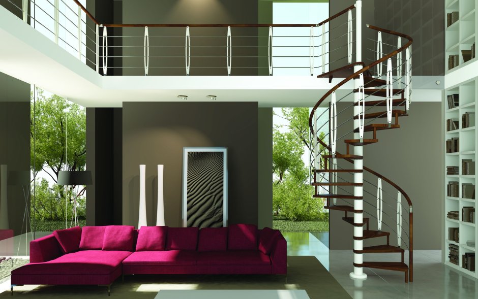 Винтовая лестница на второй свет