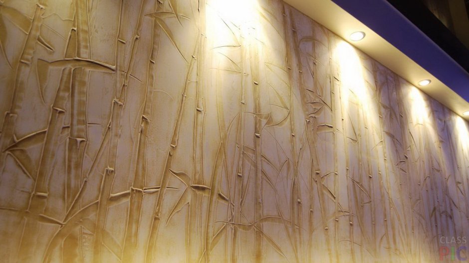 Декоративная штукатурка бамбук