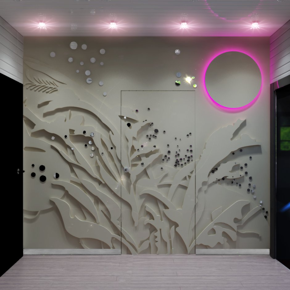 Декоративное панно с подсветкой на стену