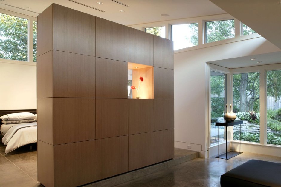 Ниша из гипсокартона в гостиной