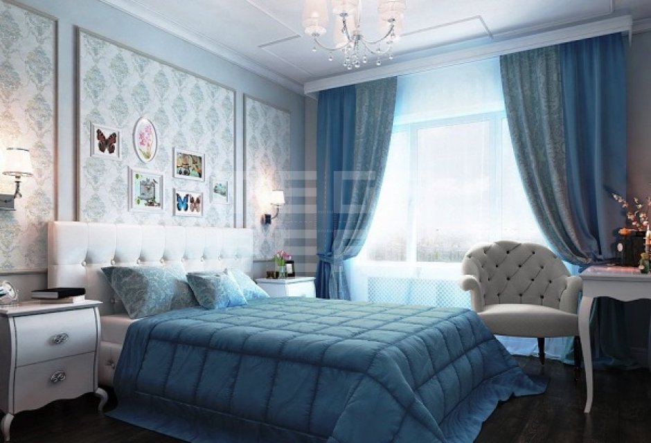 Спальня Тиффани бирюзовая