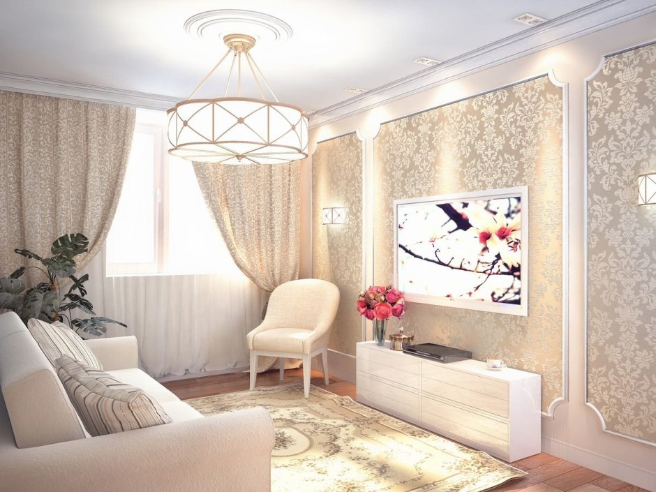 Гостиная с рамками