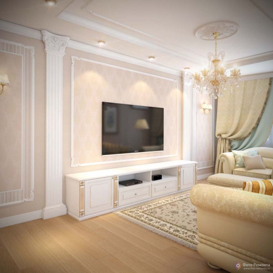 Гостиная в классическом стил