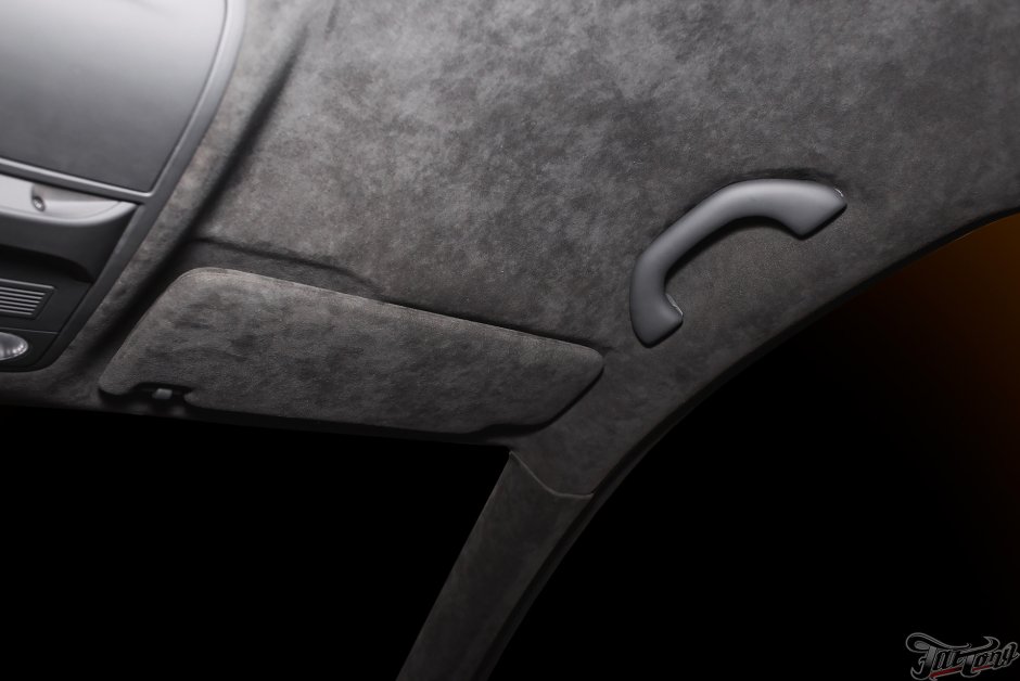 Черный потолок алькантара Солярис