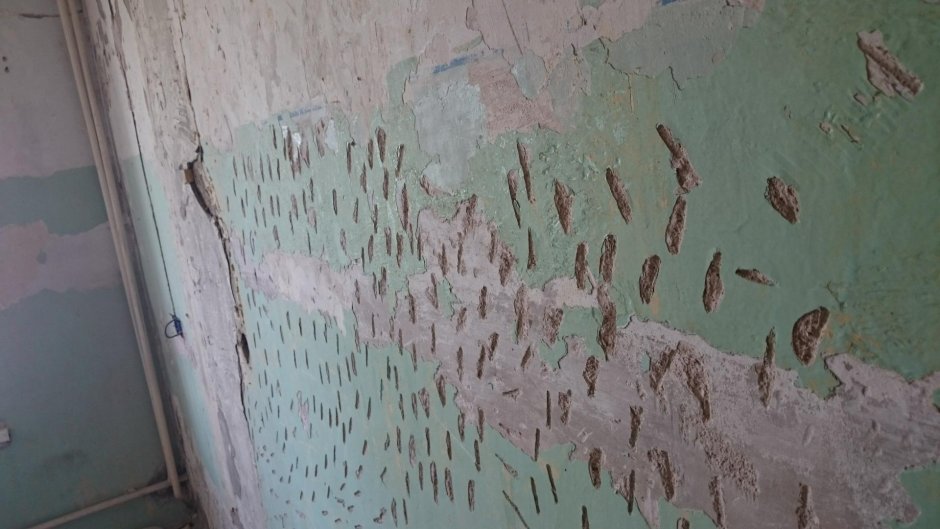 Насечки на стенах для штукатурки