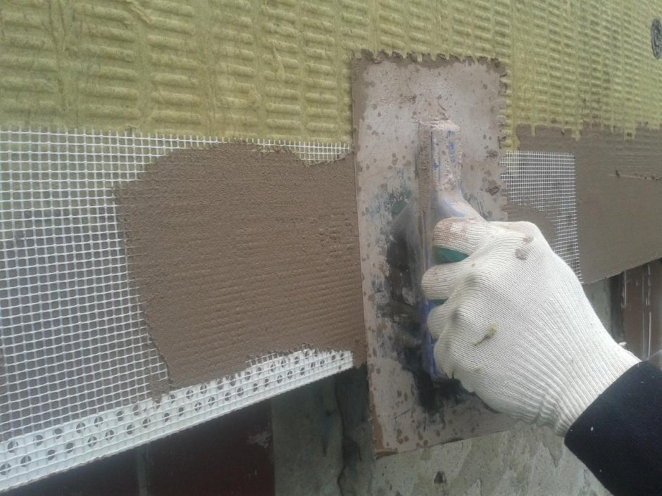 Штукатурка по утеплителю фасада