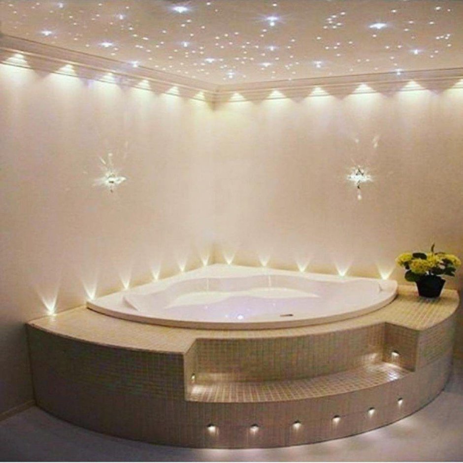Декоративное освещение в ванной