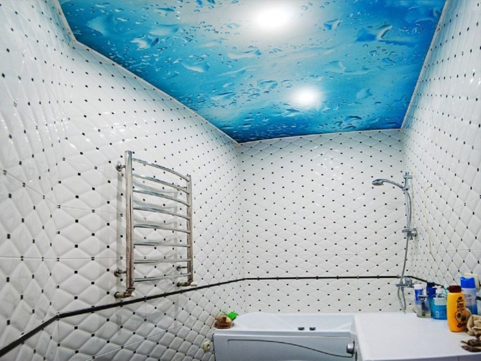 3д панели для ванной комнаты на потолок