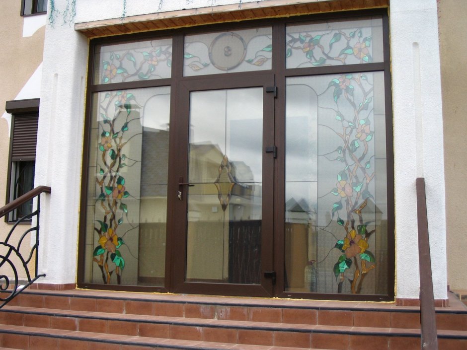 Витражи из металлопластика