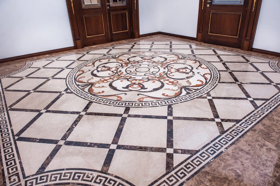 Полы из мрамора