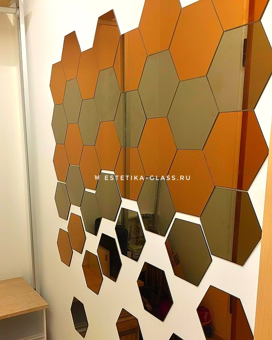 Плитка зеркальная Ika золото