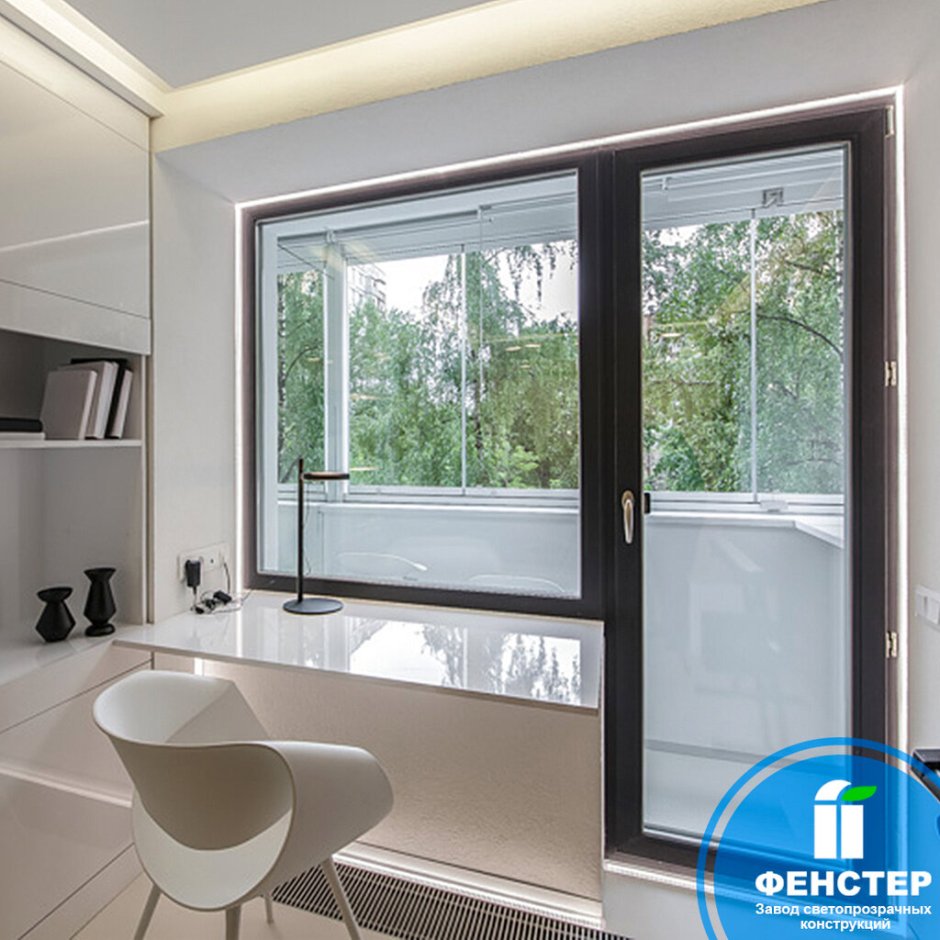 Черные пластиковые окна