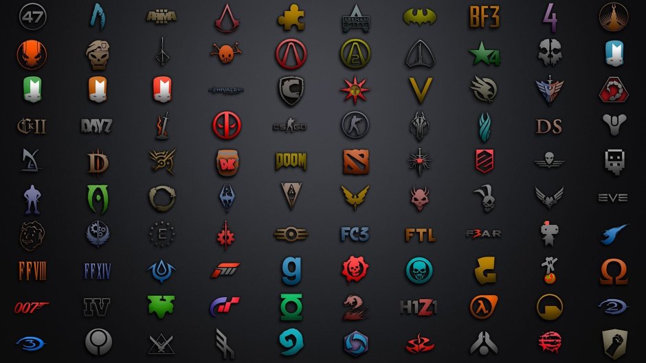 Логотипы игр с названиями