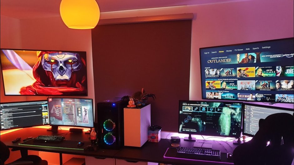 Геймерские комнаты с подсветкой