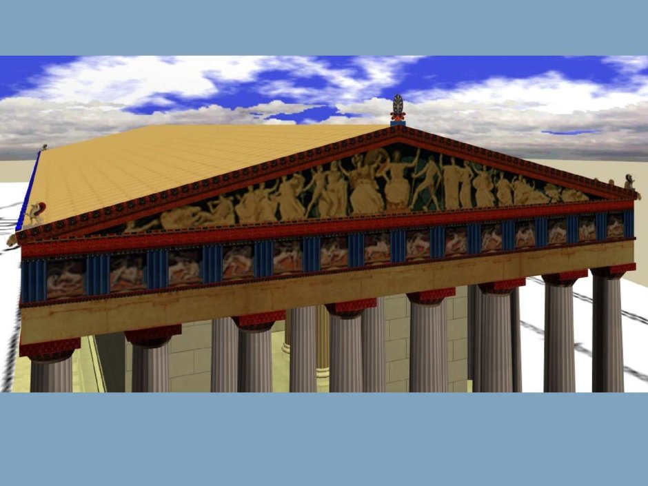 Храм Парфенон в Афинах реконструкция