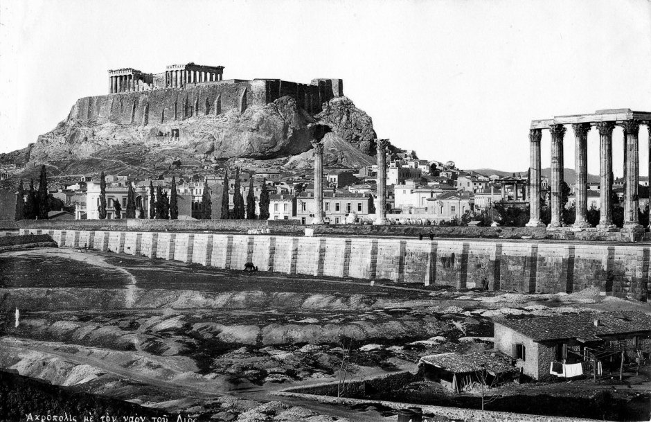 Парфенон Афины Греция старые фотографии