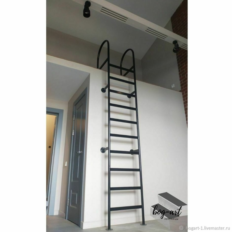 Приставная лестница 3м из профильной трубы чертежи