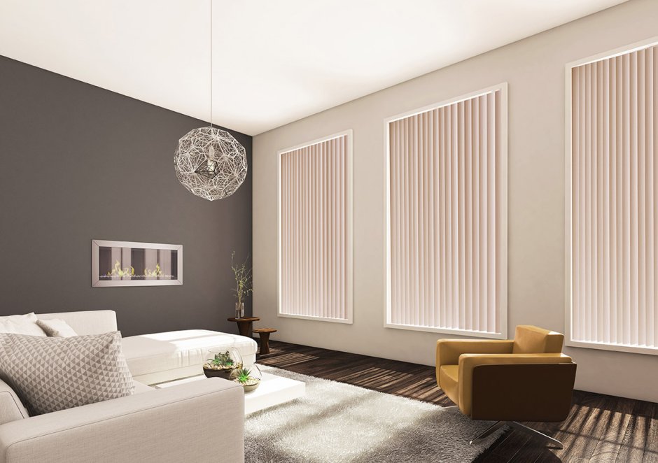 Горизонтальные жалюзи на эркер