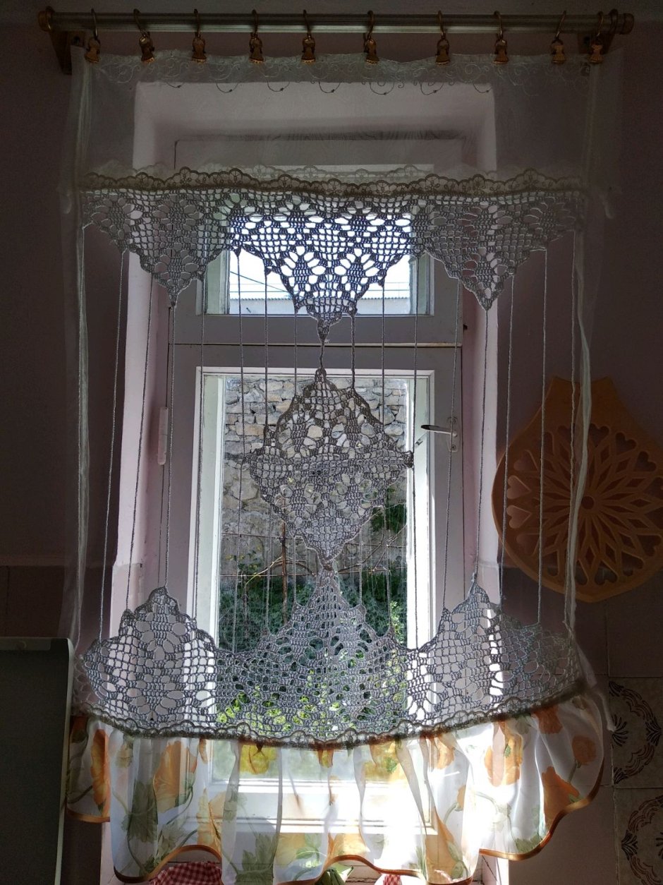 Занавески на окна в деревенском стиле