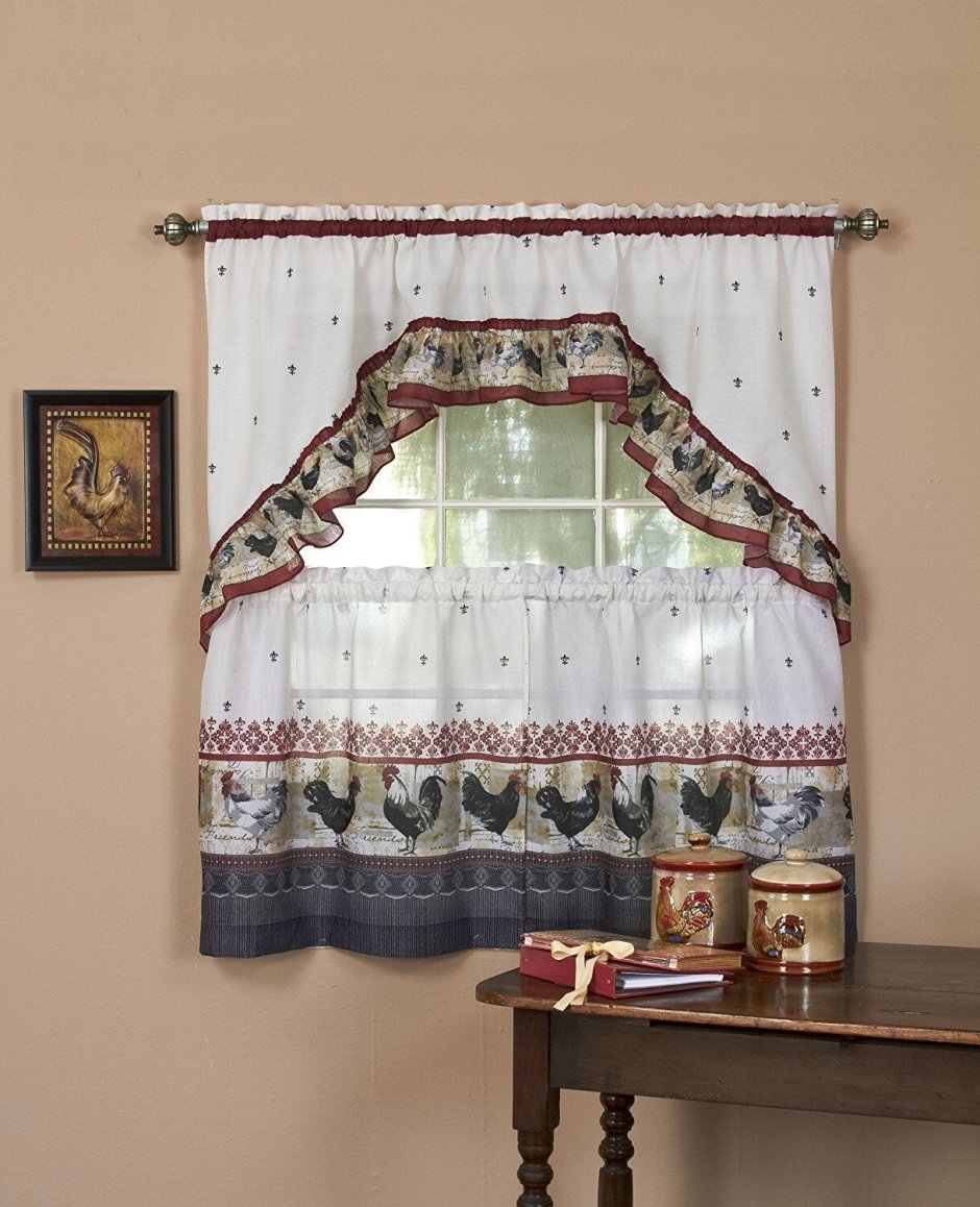 Деревенские занавески на окна