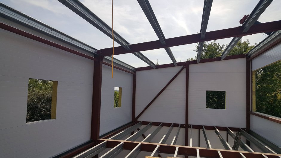 Сэндвич панели СП-ППС-С 50мм 1м.