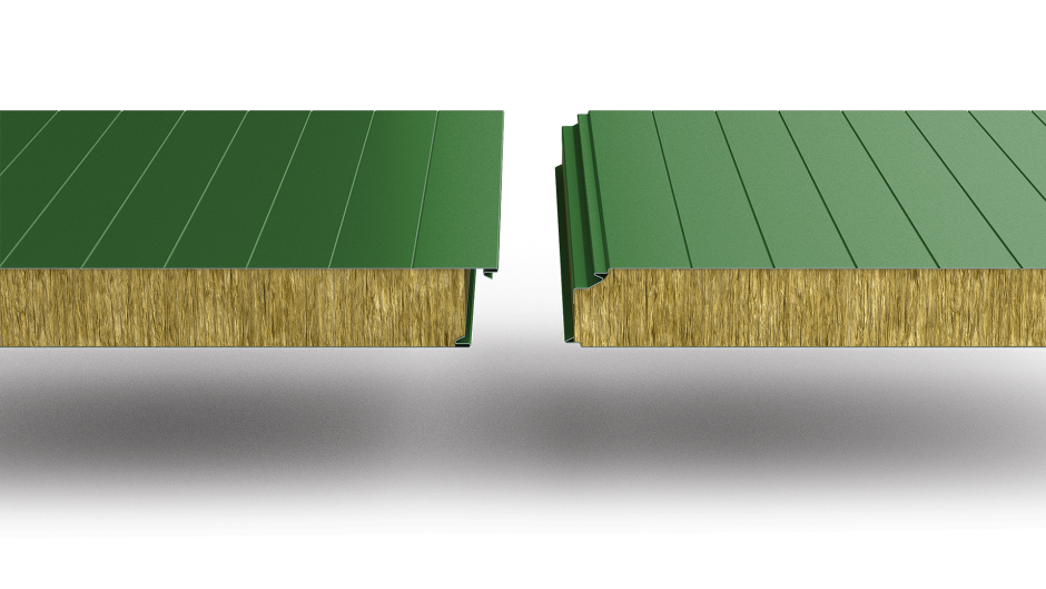 Здание из вертикальных сэндвич панелей