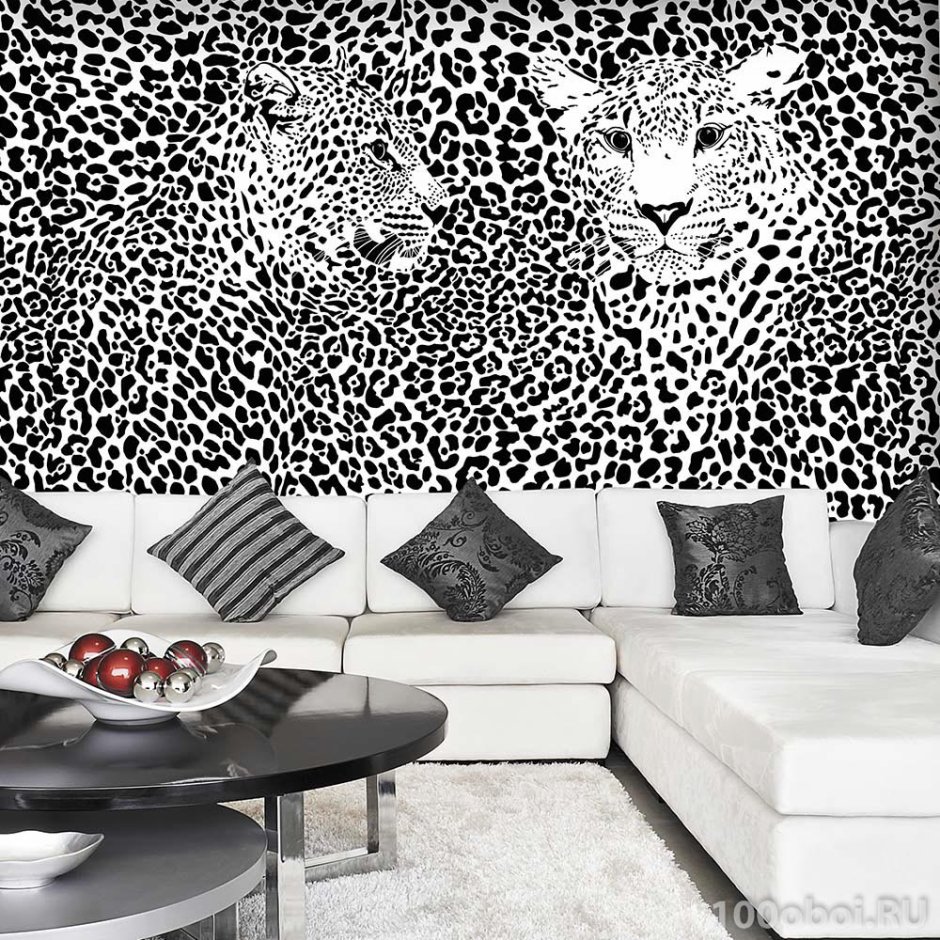 Фотообои на стену леопард