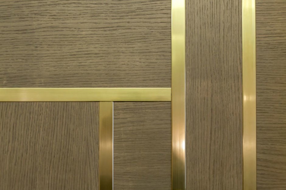 Профиль полоса золотой латунь 30мм