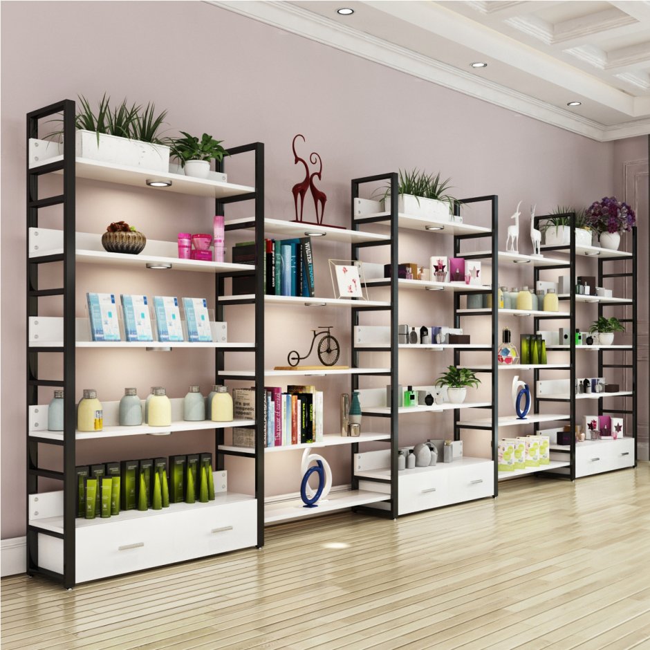 Стеллаж необычной формы