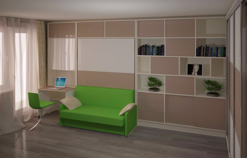 Шкаф кровать диван двуспальный Olissys Loft Edition