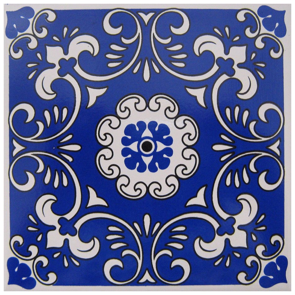 Плитка азулежу трафарет