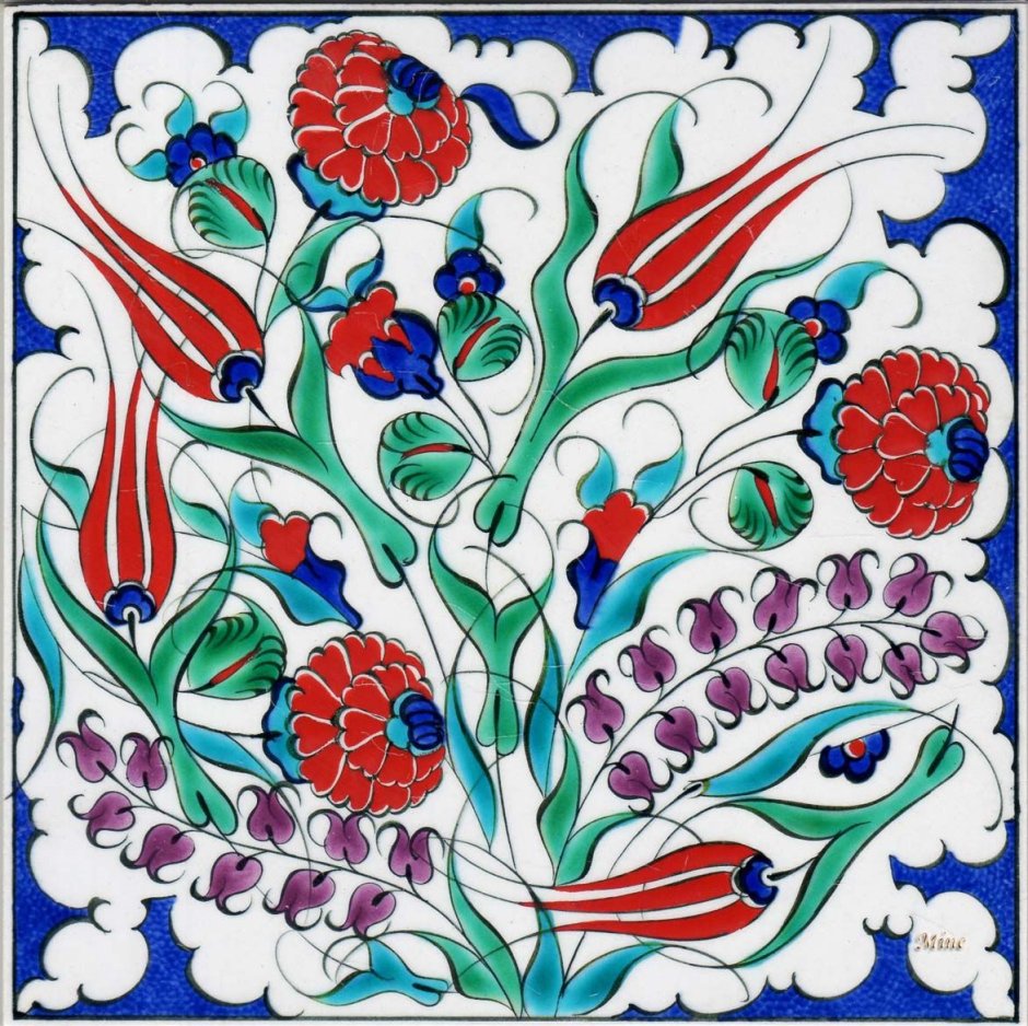 Цветочные мотивы в росписи Востока