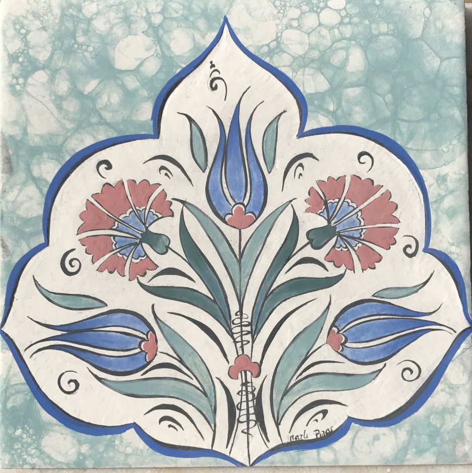 Восточный орнамент тюльпан