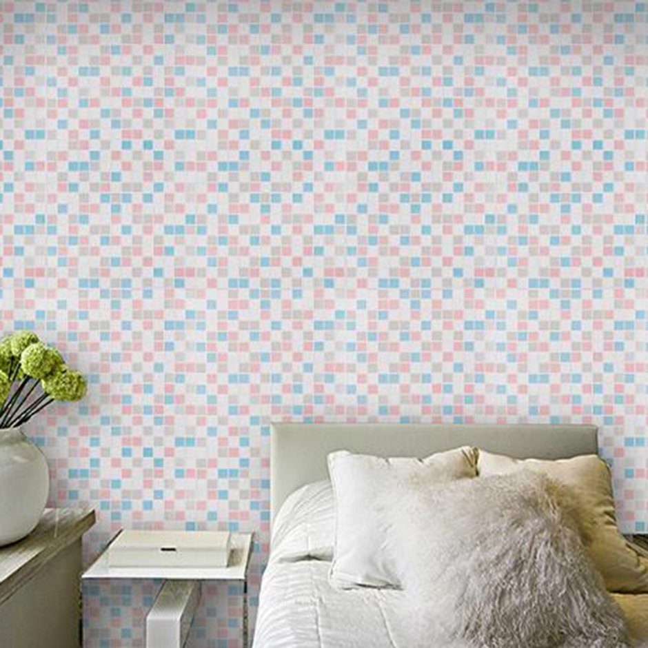 Стеклообои рогожка в интерьере