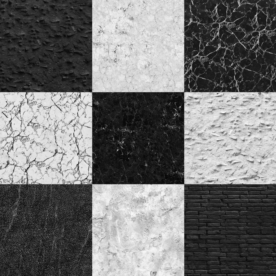 Чёрно белая плитка текстура
