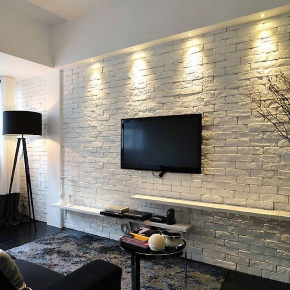 Декоративный кирпич в интерьере