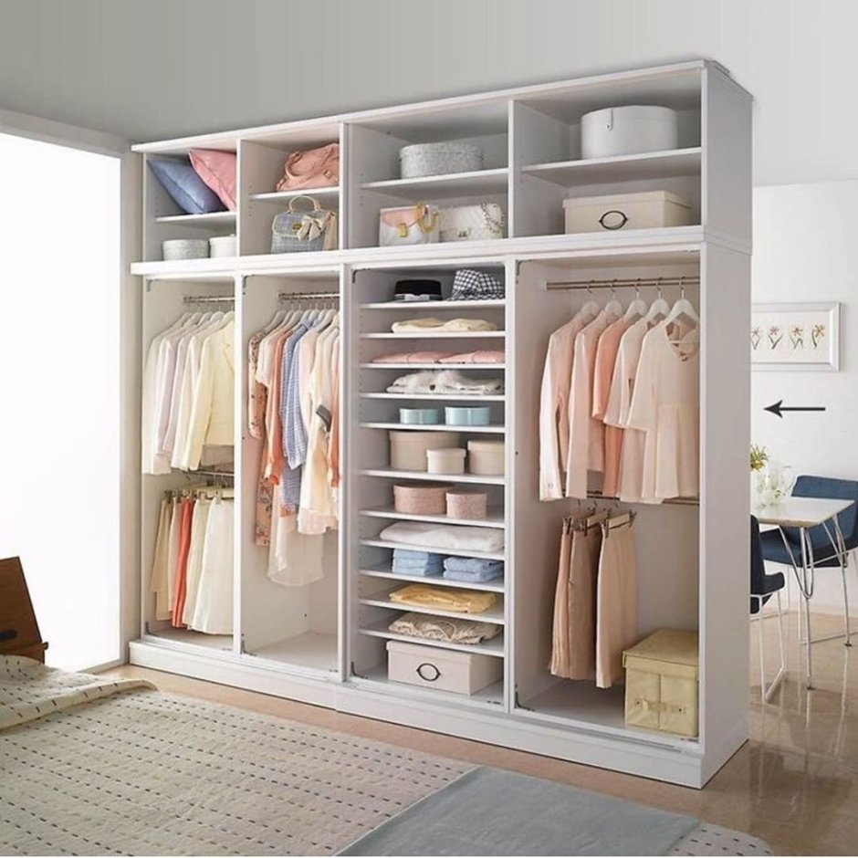 Шкаф с открытыми полками