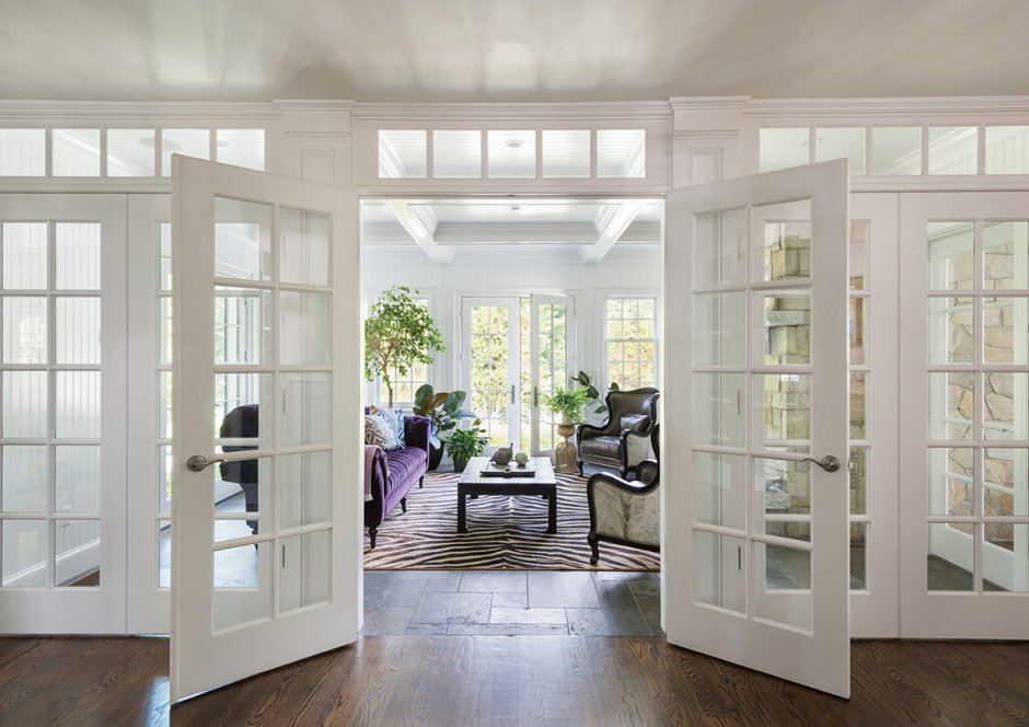 Французские двери в интерьере