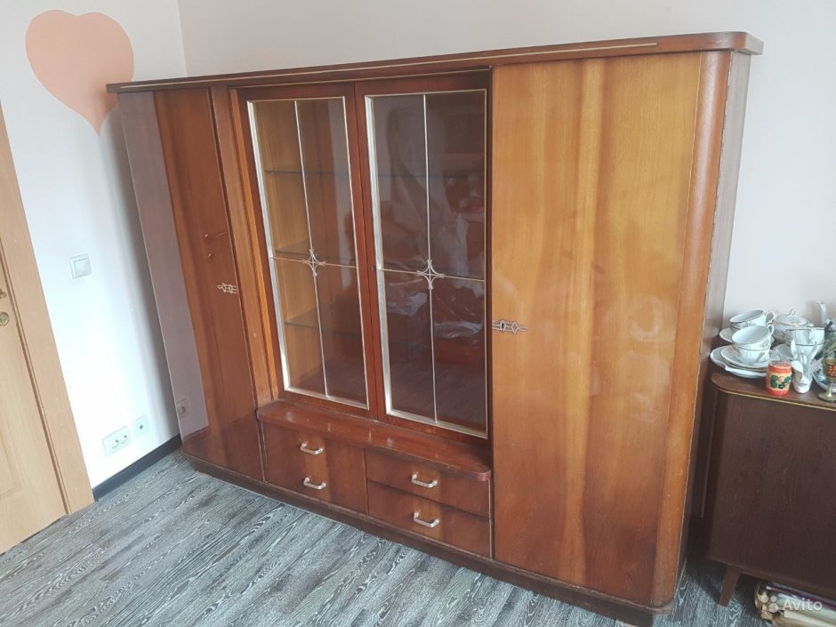 Сервант со шкафом Советский глубина