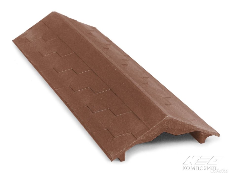 Парапет ППК 500х125х25 зеленый на забор 0,5 кирпича "гибкая черепица"