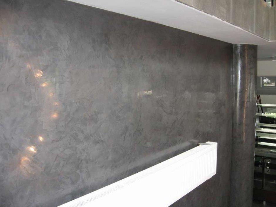 Венецианская штукатурка под серый мрамор