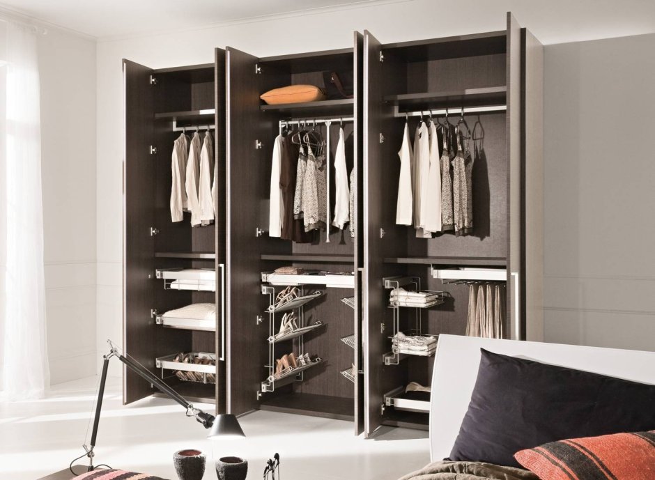 Наполнение шкафа гардеробной