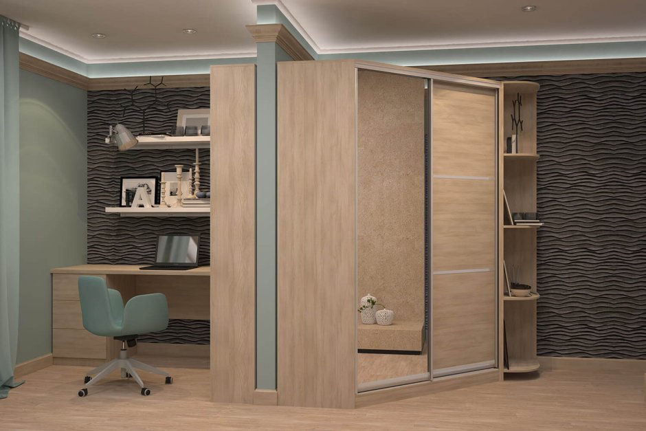 Угловые гардеробные