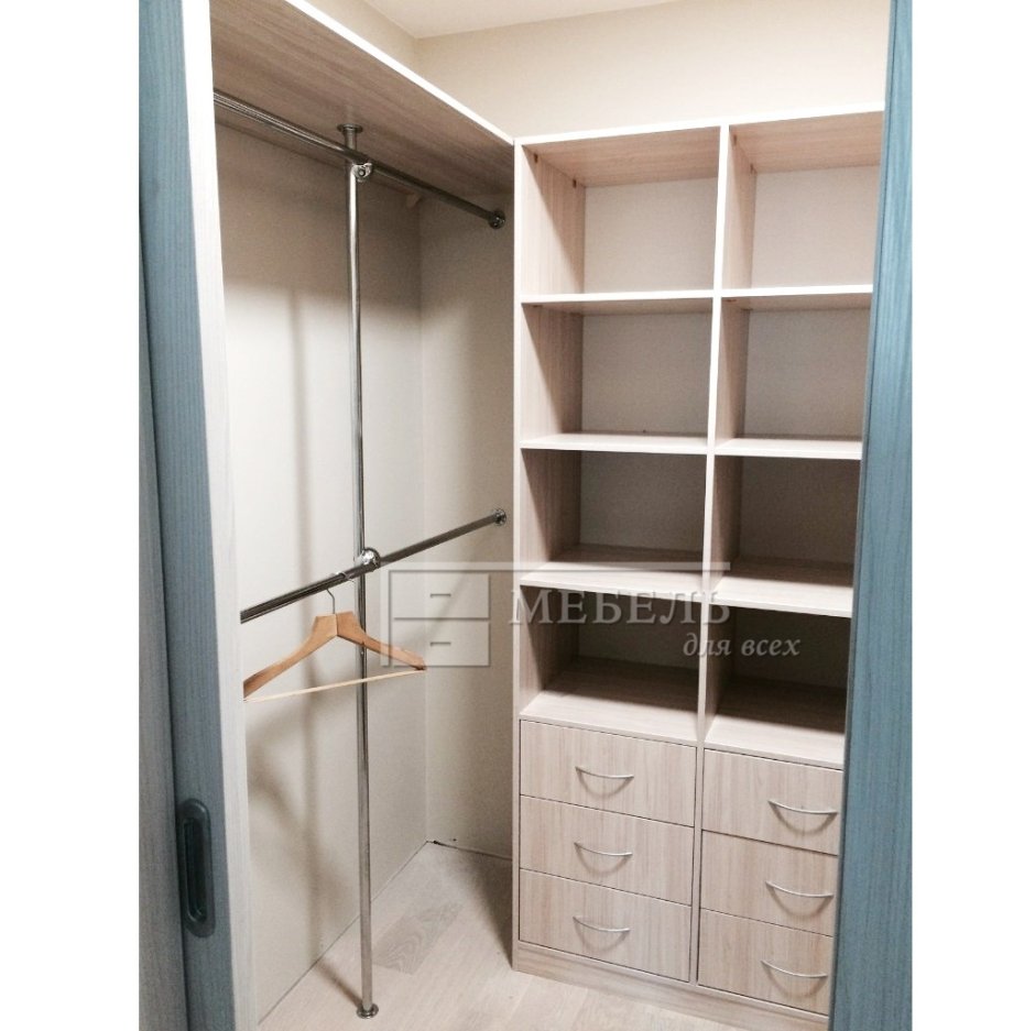 П-образная гардеробная 1,2х3.0 системы ПАКС
