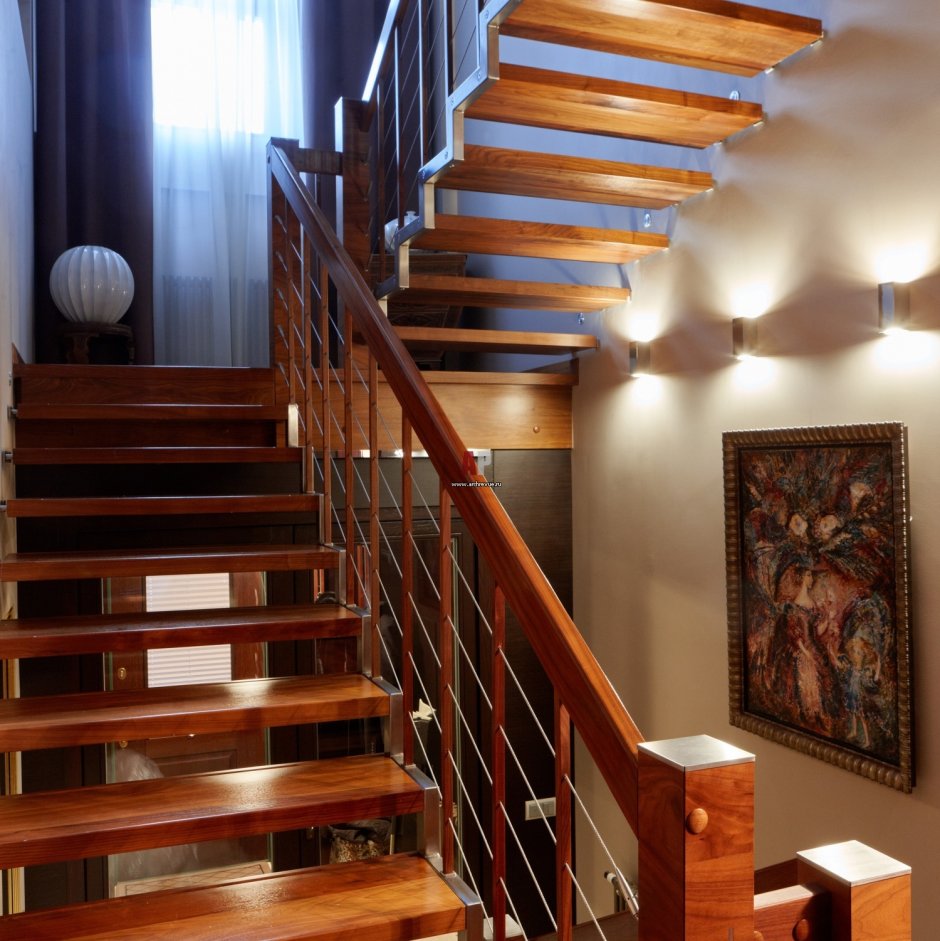 Современные лестницы в таунхаус